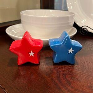 ⭐️3/$15 Stars Red White & Blue Salt & Pepper Shakers Summer Patriotic July 4th